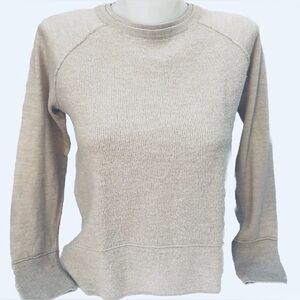 Tahari Extrafine Merino Wool Crewneck Sweater l Oatmeal l M